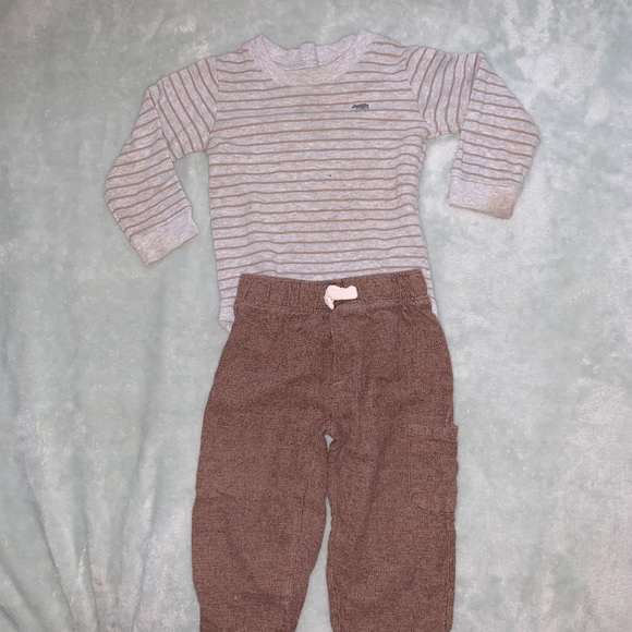 Carters Brown Bear 4 Piece Matching Set Size 18 Months - Picture 6 of 9